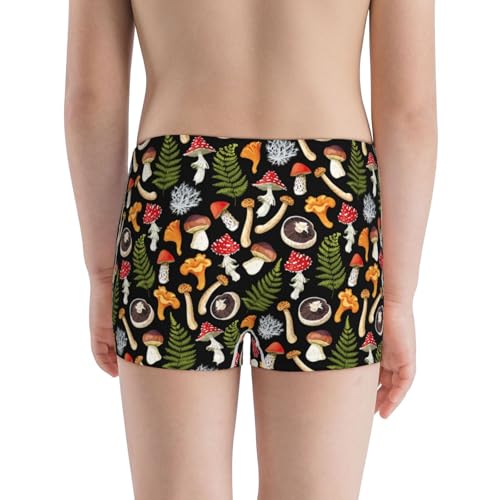 Boys' Cotton Boxer Brief Soft Underwear-Mushrooms3
