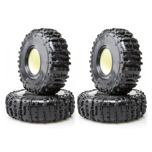 RHINORC MOZA Wheel Tires Super Sticky for 1/10 Crawler Rock Buggy TRX4 SCX10 Pro Gen8 VS4-10 FCX10 Pro and Sporty Class RC Tire (MOZA 2.2inch 4pcs)