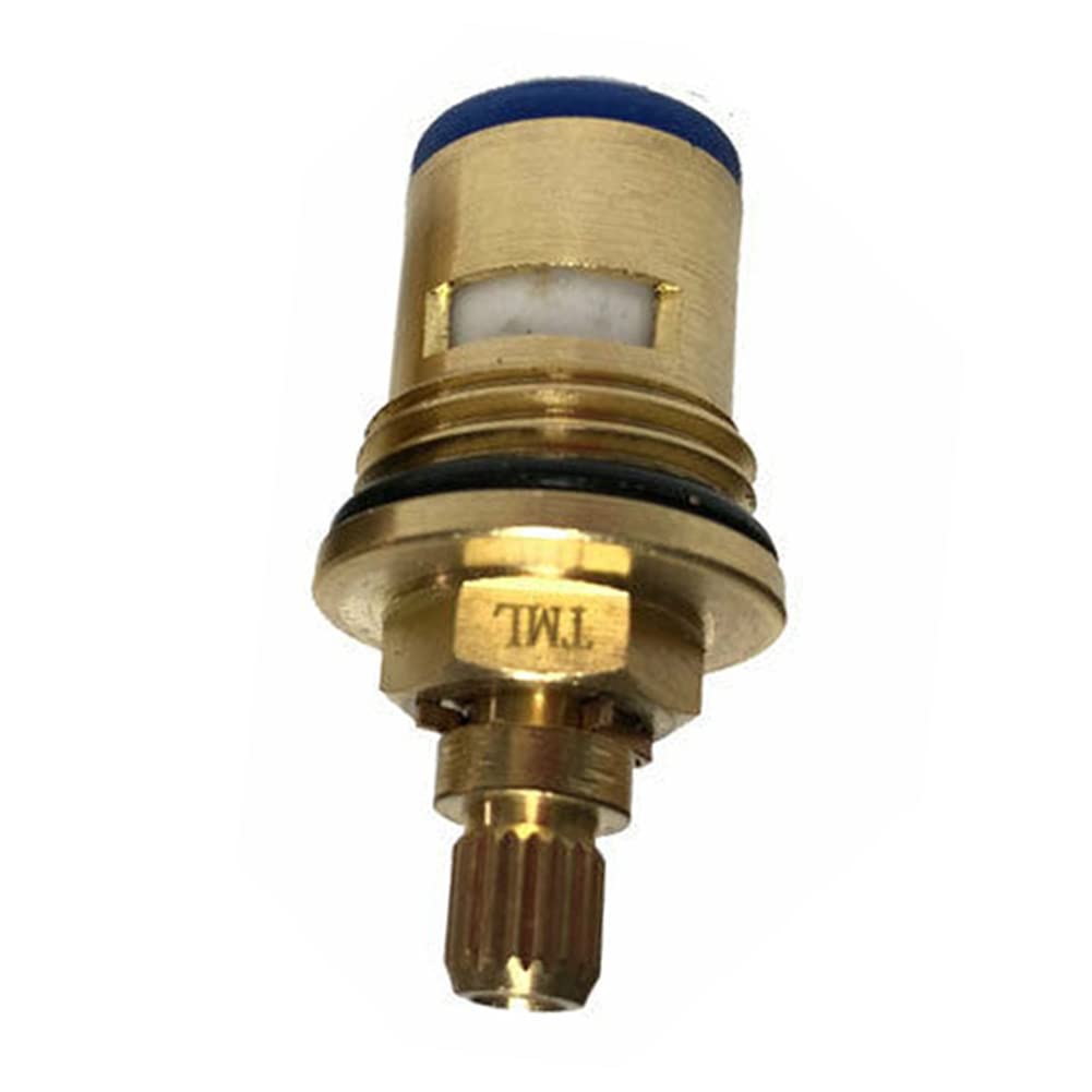 Lot de 2 Cartouches de Rechange en céramique pour Robinet mitigeur 20 Dents 1/4 de Tour 1/2" x pour BSP 1/2" x 45 mm
