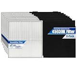 8-Pack 8171434K HEPA Filter Set Replacement for Whirlpool AP45030K Filter - Compatible with Whirlpool Whispure AP 45030K Air Purifier Filters with Carbon Foam Pre-Filter Prefilters