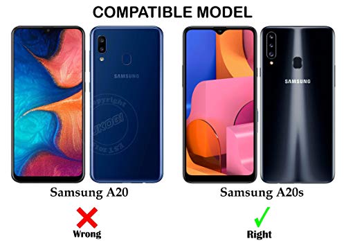 Image of Jkobi Back Cover for Samsung Galaxy A20s (Silicone Clear Shockproof Case with Camera Protection | Soft and Flexible | Transparent)