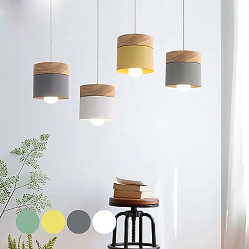 Lámpara colgante de cilindro nórdico para iluminar tu cocina con estilo 2