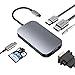 USB C Hub, 5 in 1 Type-C Hub with 4K HDMI, Power Delivery, 3 USB 3.0 Ports Compatible for 2016 / 2017 / 2018 MacBook Pro, 2018 MacBook Air, ChromeBook, XPS and More, Space Grey