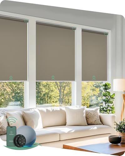 Yoolax Motorized Blinds with Remote, Blackout...