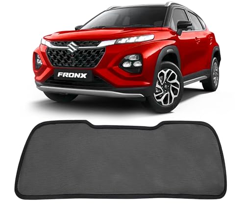 Image of Autofact Dicky Curtain for Maruti Fronx | Custom Fit Rear Windshield Sunshade | UV & Heat Protection | Foldable Mesh | Privacy & Cooling Car Accessory