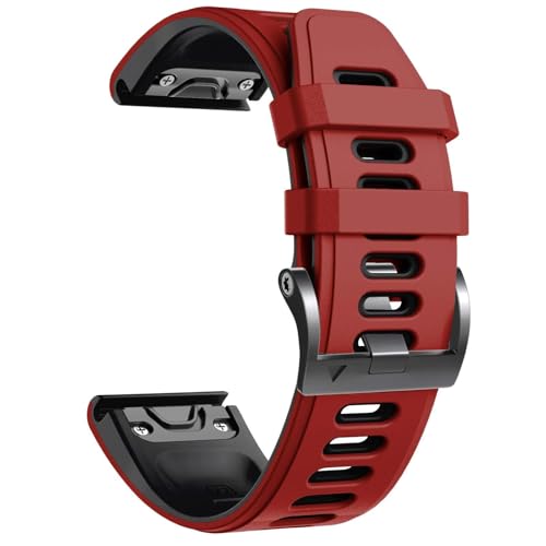 Bracelet Fenix 6 Pro étanche en silicone souple de 22mm pour le sport