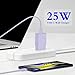 Type C Charger, 2-Pack 25W Type C Fast Charging Block with 6ft USB C Charger Cable Compatible with Galaxy S23 Ultra/S23+/S22/S21/S20/Phone 16/16 Plus/16 Pro Max/15/15 Pro Max/15 Plus-Purple