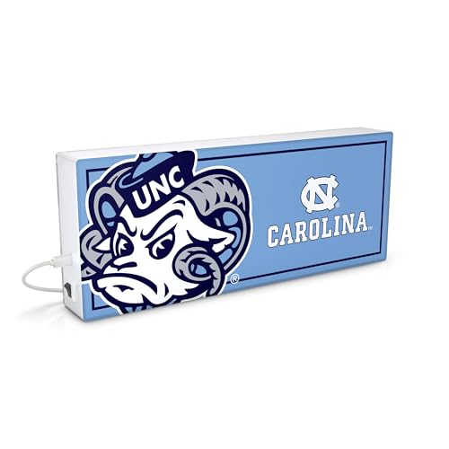 SOAR NCAA LED Ambience Light Box: Elevate Your Space with Officially Licensed Wall Décor, North Carolina Tar Heels