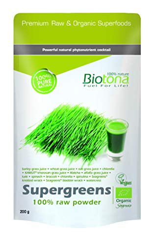 Biotona Supergreens 100% Raw Powder – 200g