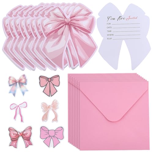 Invitations de mariage et EVJF roses avec enveloppes NBEADS pour une fête réussie