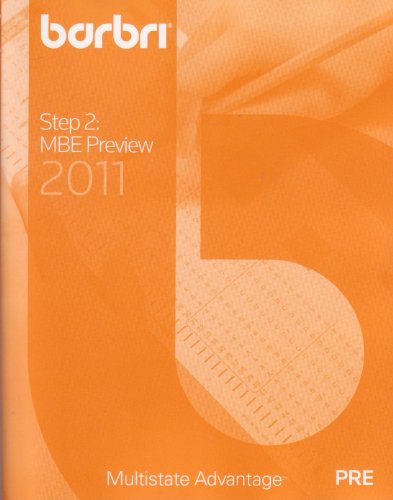 Barbri Step 2: MBE Preview 2011