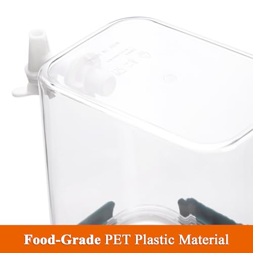 image for Elsjoy 2 Pack 0.9 Gallon (3.5 L) Plastic Drink Dispenser with Spigot, 