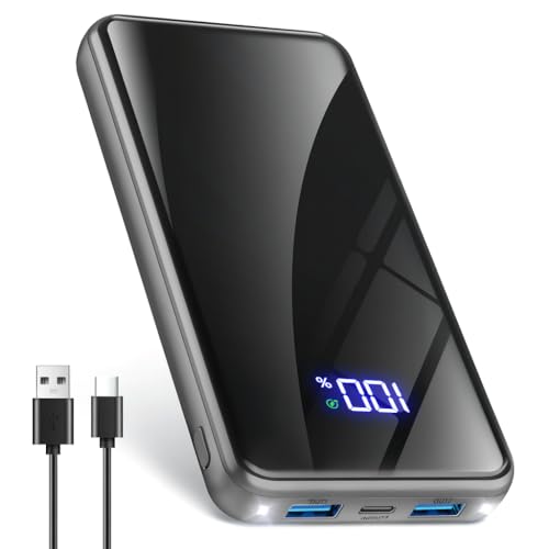 Power Bank,26800mAh Powerbank Schnellladefunktion 22,5W USB-C PD3.0 & QC4.0 Tragbarer Externer HandyAkkus mit LED Displa...