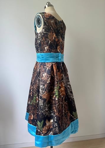 YINGJIABride Pink Camo Flower Girl Dresses Birthday Party Prom Gowns4