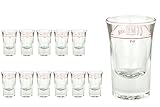 Van Well 24er Set Schnapsgläser DUBLINO – 2 cl geeicht, mit Füllstrich & Stempel, stapelbar, klar, hochwertiges Markenglas für Spirituosen, Shotgläser, Bar & Gastronomie