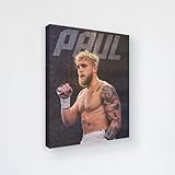 Jake Josseph Paul 12"x16" Set of 1 Canvas Wall Art Decor by BCB Print | HD Printed & Wooden Framed Wall Art | Modern Wall Decor for Bedroom, Living Room, Office, Kids Room | Made in USA