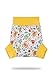 Petit Lulu Überhose (Schlupfüberhose) Größe L (9-13 kg) für Höschenwindeln und Nachtwindeln (Weltraumroboter)