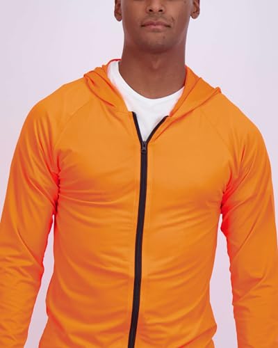 Real Essentials 3 Pack: Mens Dry-Fit Long Sleeve Full Zip Hoodie & Jacket- Athletic Running Jacket (Available in Big & Tall)4
