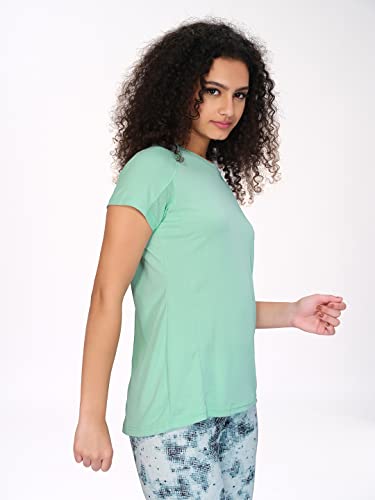 Image of TECHNOSPORT Women's 100% Polyester Regular Fit T-Shirt