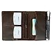 Travelers Notebook Cover with Inner Pockets, Card Slots and Pen Holder, Passport Size, Dark Brown
