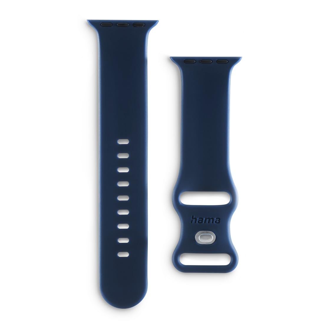 Hama smartwatch strap for Apple Watch 38/40/41mm (watch, silicone wristband bracelet, interchangeable) blue
