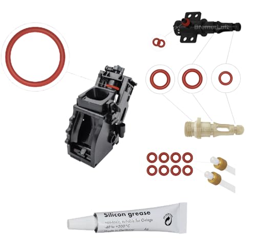 14 X O-Ring + 6 G Di Grasso In Silicone Tipo 2, Kit Di Manutenzione Per Valvola Di Supporto, Bocchetta Di Scarico Compatibile Con Philips Saeco Spidem