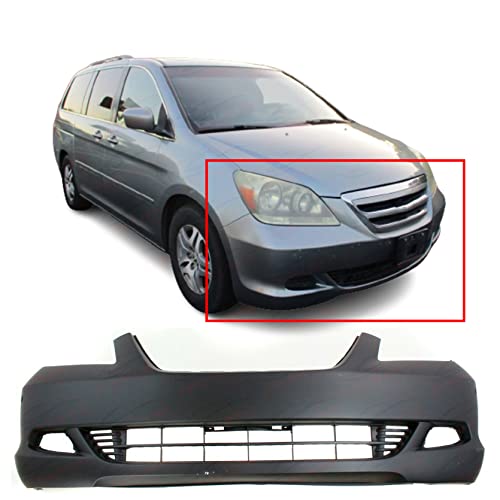 FitParts Compatible With Front Bumper Cover 2005-2007 Honda Odyssey Touring Mini Passenger Van 05-07. New, Primed and Ready for Paint. With Fog Light and Park Assist Holes. HO1000223 04711SHJA80ZZ