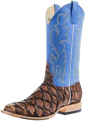 HORSE POWER Pirarucu Cowboy Boots HP8007 - Men's Chocolate Solid ...