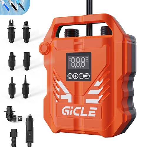 Gicle AIR PUMP For Paddleboard/Inflatable Bed/Mattress cover