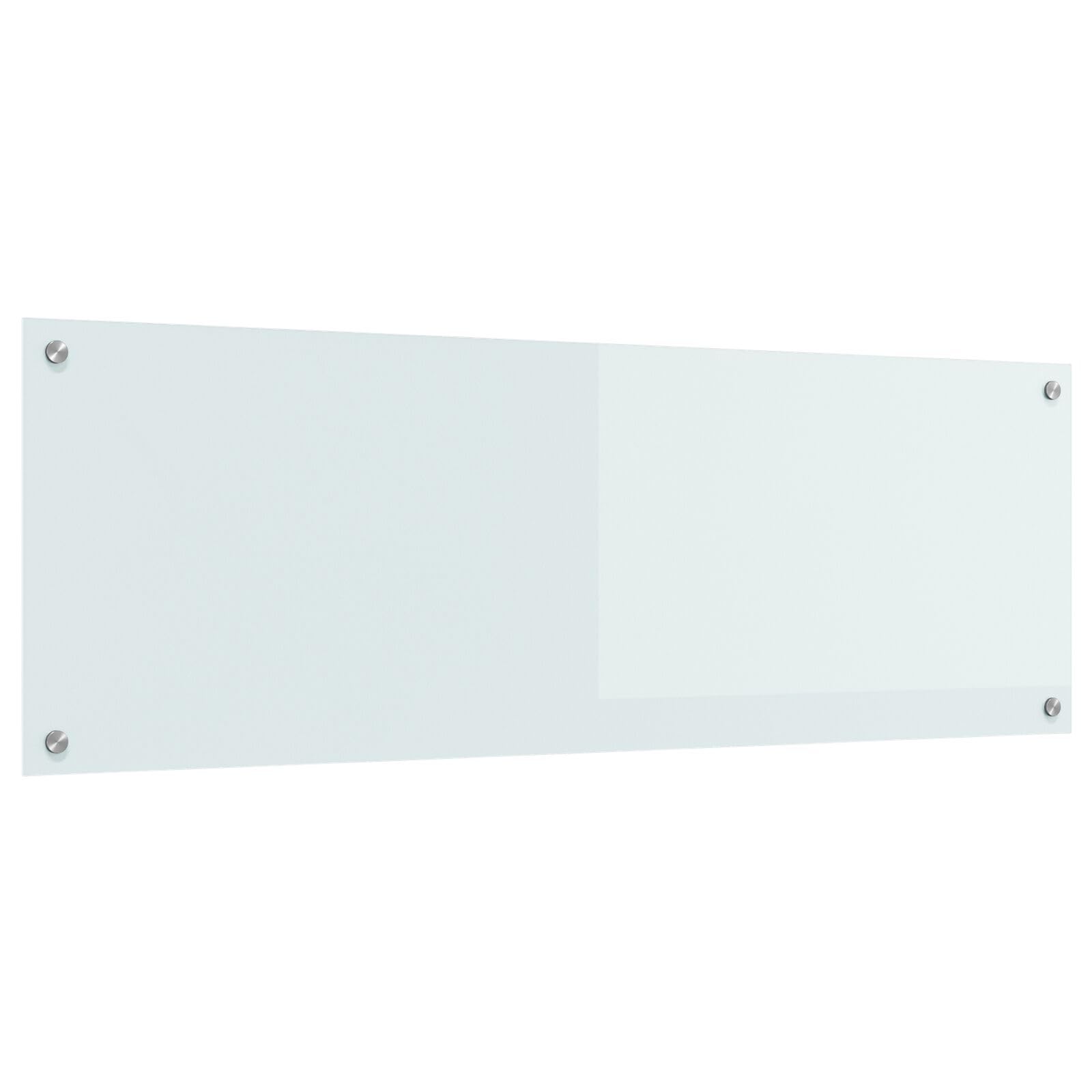 vidaXL Küchenrückwand Weiß 120 x 40 cm Gehärtetes Glas, Moderne, robuste Glasrückwand für die Küche, hitzebeständig, stylisches Design, easy Montage