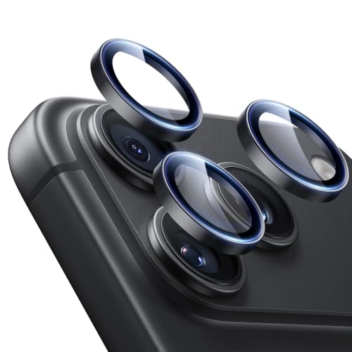 Image of ESR Camera Lens Protector for Phone 2026 Pro Max /Phone 2026 Pro, Ultra-tough HD Individual Lens Protectors, Ultra-thin Tempered Glass, 1 Pack, Black