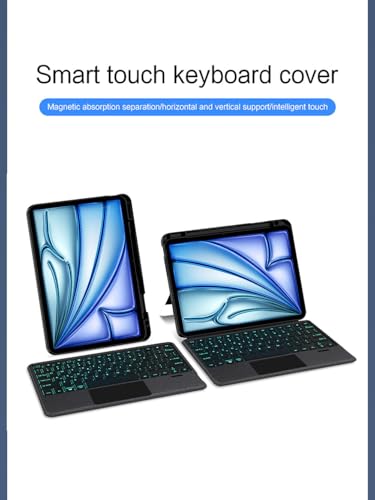 Clavier Bluetooth iPad Pro 11 M5 rétroéclairé avec étui cuir et souris - 6
