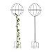 Produktbild Relaxdays Rankhilfe, 2er Set, Kugel, freistehend, Beet, Topfpflanzen, wetterfest, Kletterhilfe, H: 118,5 cm, dunkelgrün