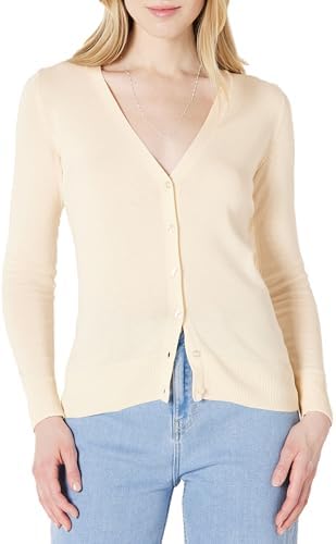 Amazon Essentials Women's Lightweight V-Neck Cardigan Sweater (Av...