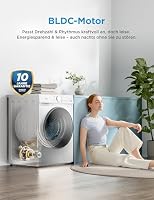 Midea Waschmaschine V3 series, 8 kg | Energieeffizienzklasse A-10% | 1400 U/min | Dampffunktion | Tierhaare| 15-Min Schnellwäsche | Woolmark-Zertifiziert | MFV3EW80BA10 | Weiß – Ansicht 8