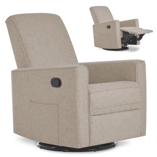 Evolur Raleigh Plus Nursery Glider Recliner, GREENGUARD Gold, Gentle Taupe