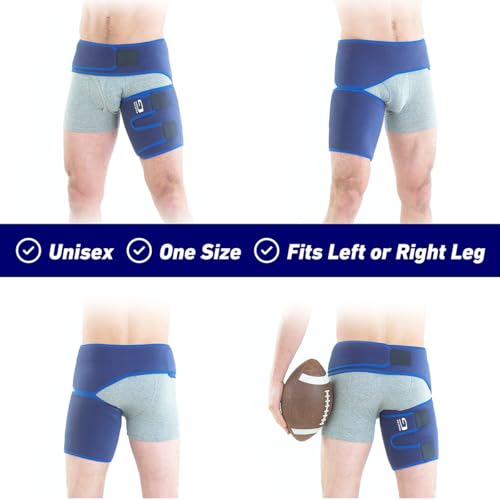 Neo-G Groin Support Men and Women for Thigh, Hamstring, Pulled Groin, Strains, Sprains – Hamstring Support, Thigh Support - Adjustable Compression Wrap - Class 1 Medical Device - Image 3