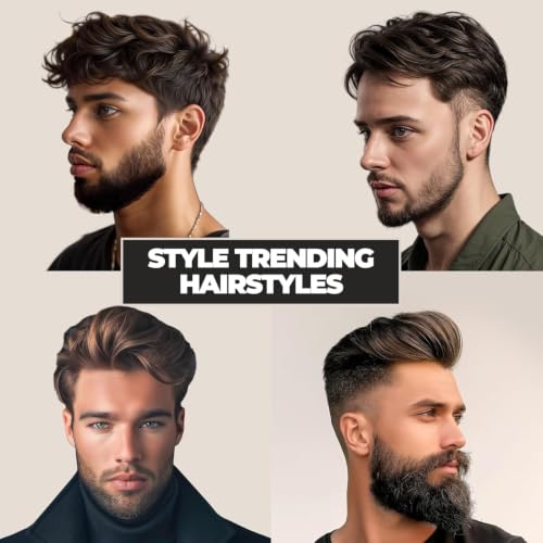 Image of Beardo Studio Professional Hair Dryer with Hair Brush | High Power Fast Drying & Volumizing Brush for Frizz-Free Salon Style Finish | Multiple Heat Settings | Professional Grooming Tool for Men | Set of 2
