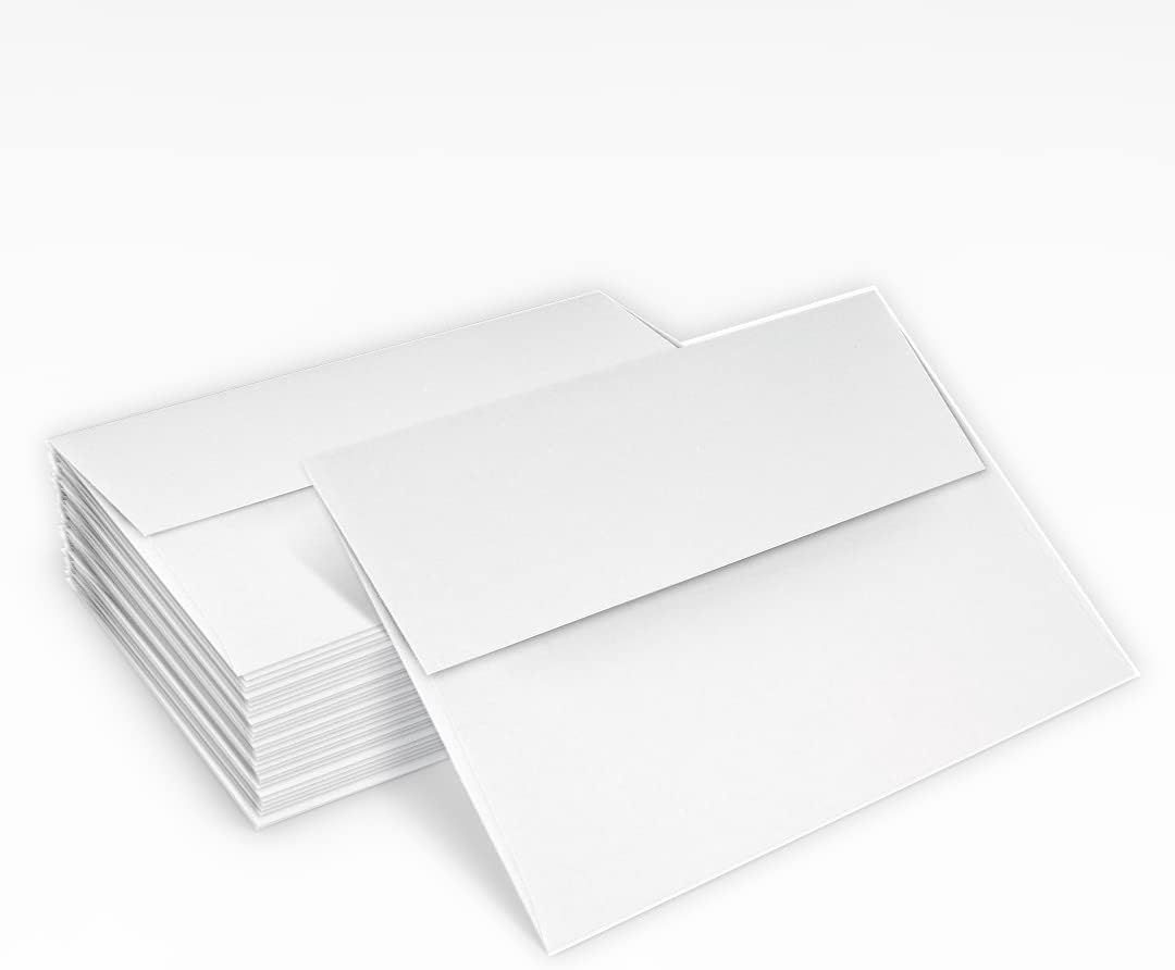 LUXPaper A2 Classic Crest Invitation Envelopes | 4 3/8" x 5 3/4" | Avon Brilliant White | 70lb. Text | 50 Qty - Image 5