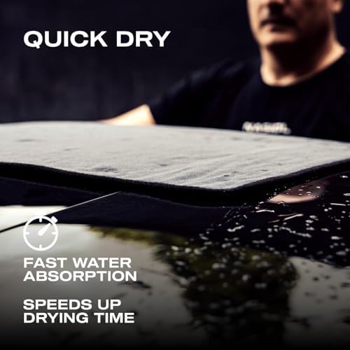 Nasiol Twist Car Drying Towel, Highly Absorbent Quick Dry, Soft Banded Edges - Scratch Free - Double Sided - Safe for Car Paint Twist Microfiber Evo Detailing Towel (23 x 19 inch)