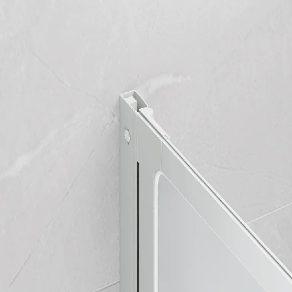 Mampara de ducha plegable con toallero para bañera rectangular como mampara de ducha plegable con 7 paneles de 140 x 168 cm