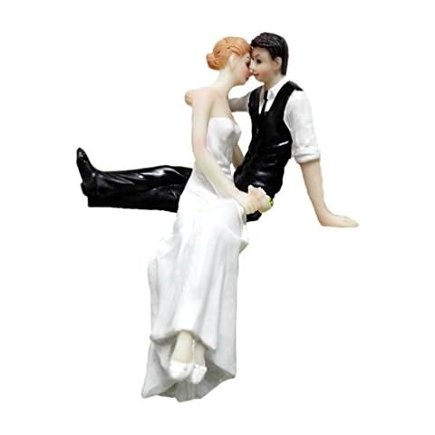 yepmax Love Wedding Cake Toppers Funny Vintage figurines couple 3 X 3 X 6 Inch (Look into the eye) Cover