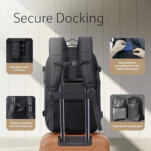 Image of Acer VacuPack Vacuum Backpack I Fit Upto 17.3 Inch Laptops I Expandable Travel Backpack with Built-in Electric Vacuum Pump I TSA Lock I USB Charging Port I Wet Dry Pocket I Anti Theft Pocket