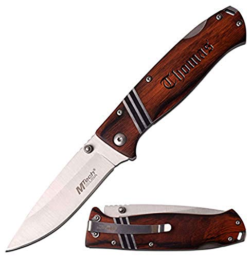 GIFTS INFINITY Free Engraving Pocket Folding Knife (MT-966BR)