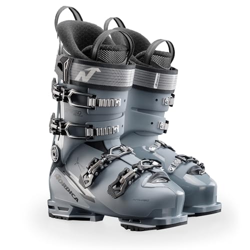 Nordica Men's Speedmachine 3 100 Durable Warm Insulated Water-Resistant Grip Walk All-Mountain Touring Ski Boots, Anthracite/Black/White, 28.5