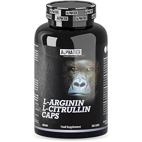 L-Arginin L-Citrullin Kapseln hochdosiert - 360 Caps vegan - 3000mg Citrulline Malat + Arginine Base pro Portion Cover