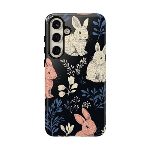 Coque rigide Samsung S24 Plus brillante protection premium lapin noir