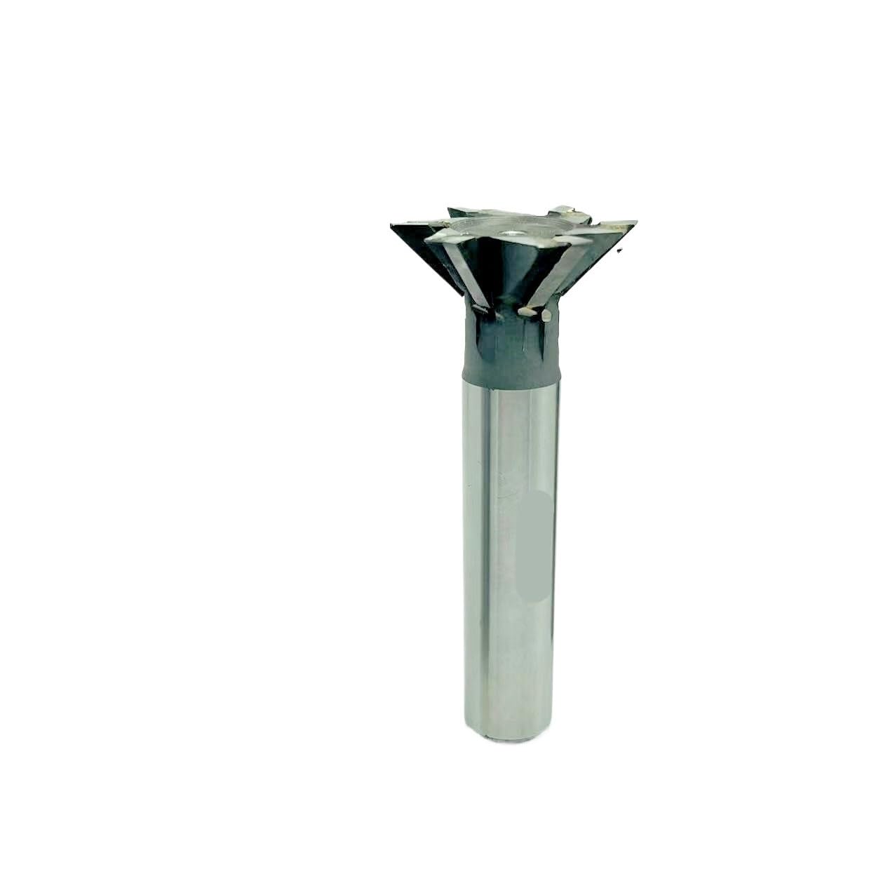 Fresa de mango Fresa de ranura cola milano YG8, diámetro fresado 20-60 mm, vástago recto 45/55/60 grados, fresa aleación dura(45 * 25MM*12MM*4)