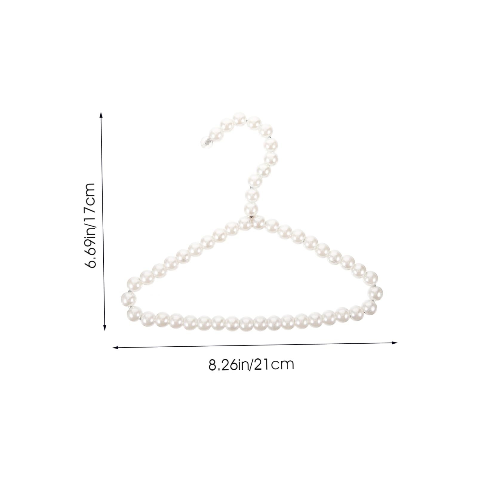 BESPORTBLE 3pcs Pet Accessories Puppy Clothes Hangers Dog Apparel Hangers Dog Hangers for Clothes Pearl Coat Hangers Pet Apparel Hangers Pet Supplies Animal Small Dog Clothes Hangers White