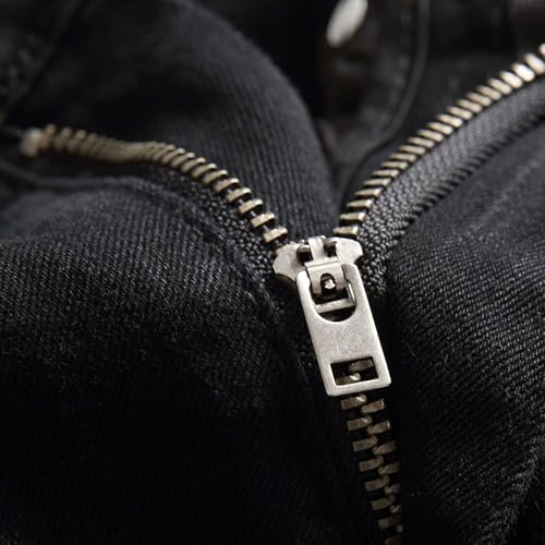 Men's Ripped Destroyed Slim Fit Stretchjeans Skinny Trendy Tapered Leg Denim Pants4